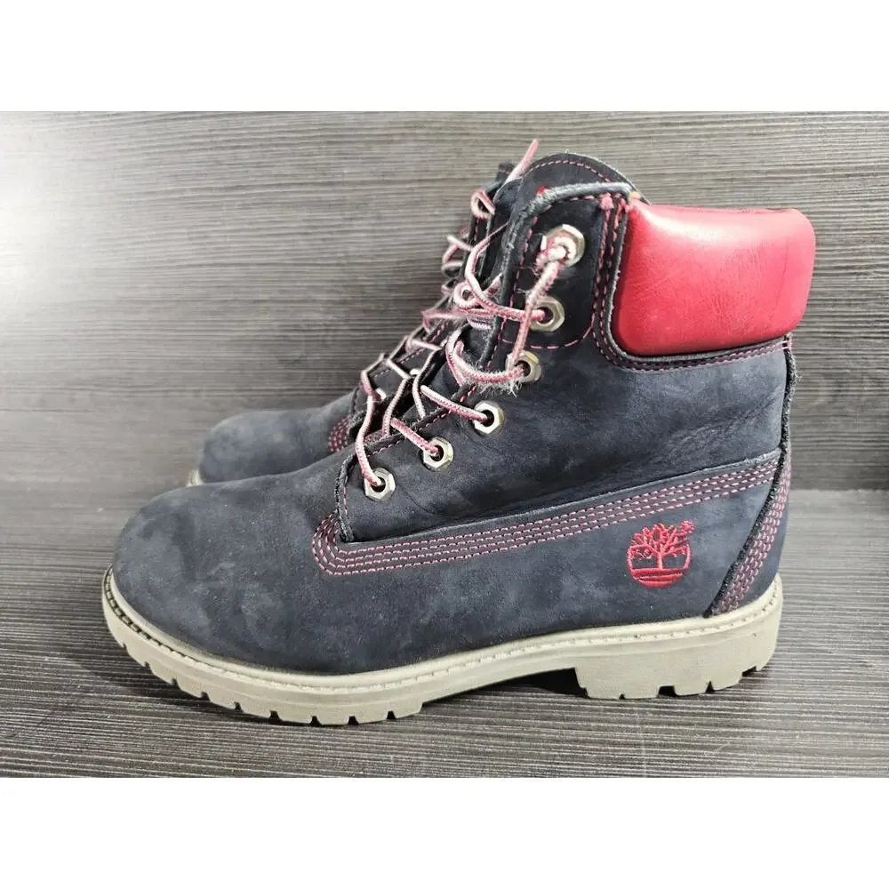 Timberland 6 inch Premium Boots DJT Trump Embroidered Mens 8 Lace Up
